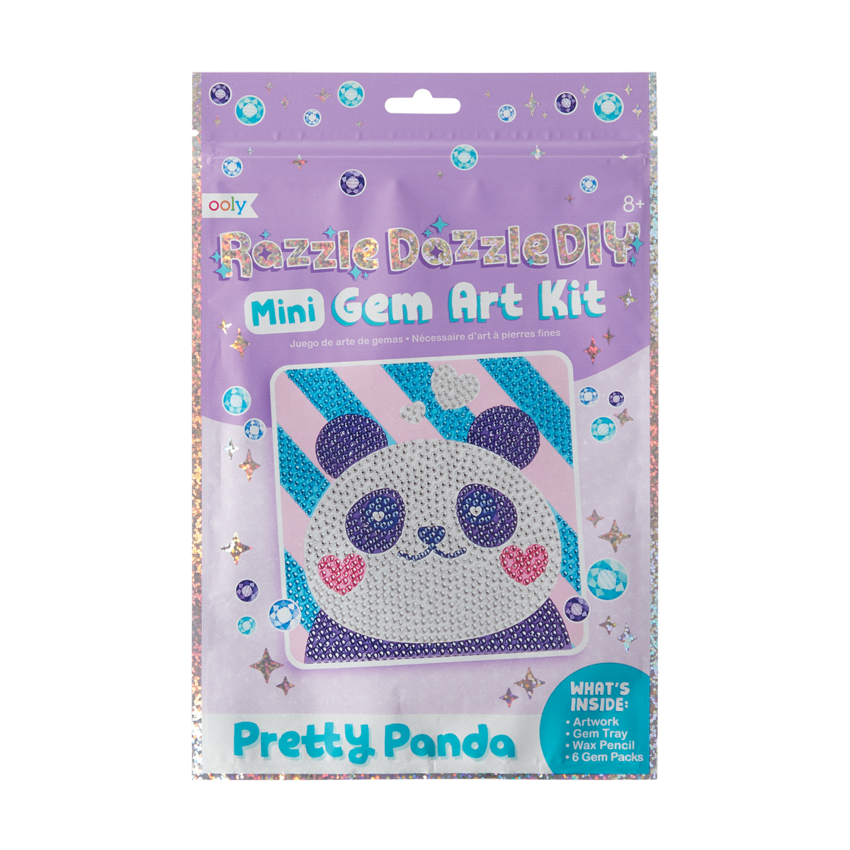Razzle Dazzle D.I.Y. Mini Gem Art Kit – Pretty Panda – Awesome Toys Gifts