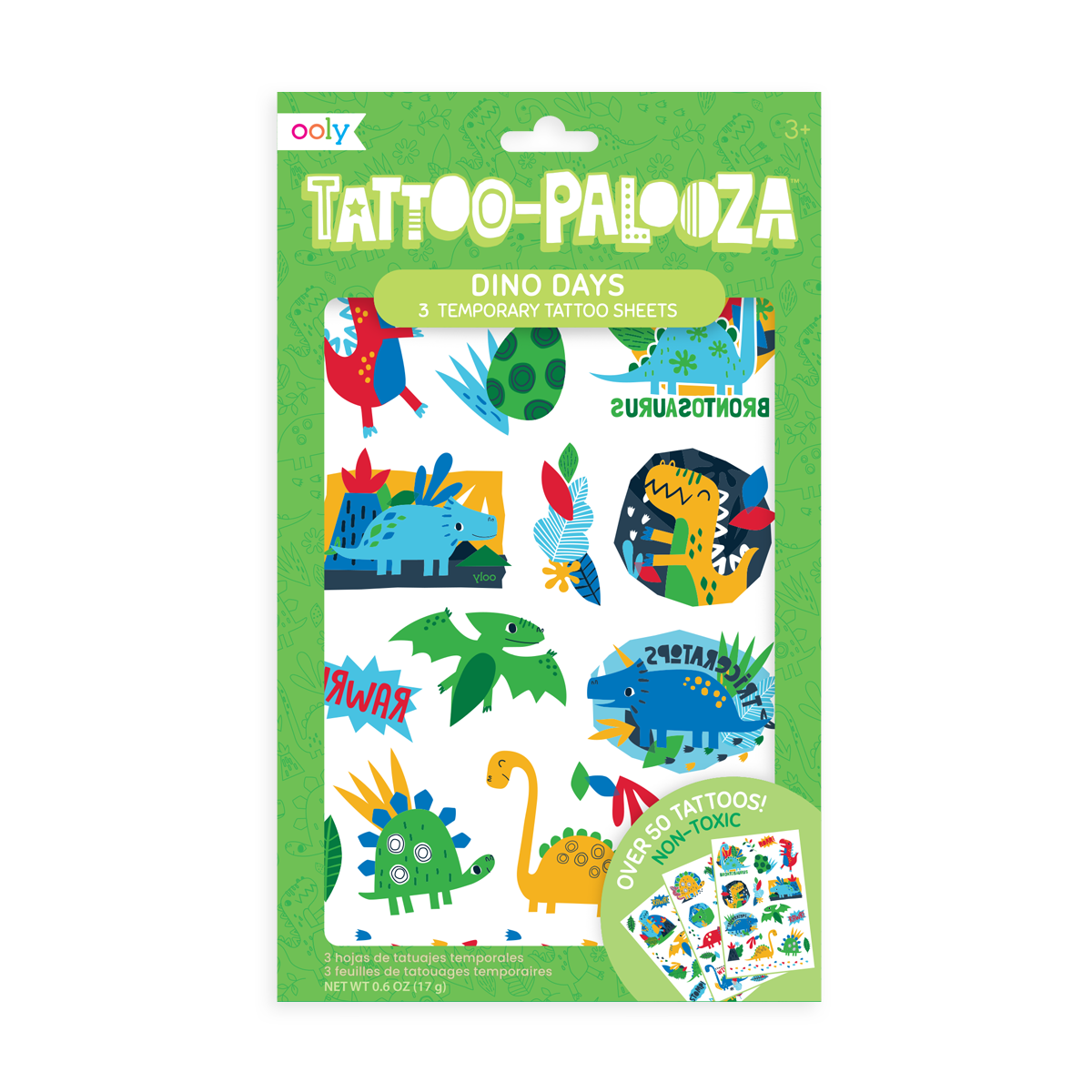 Tattoo-Palooza Temporary Tattoos - Funtastic Friends in product packaging