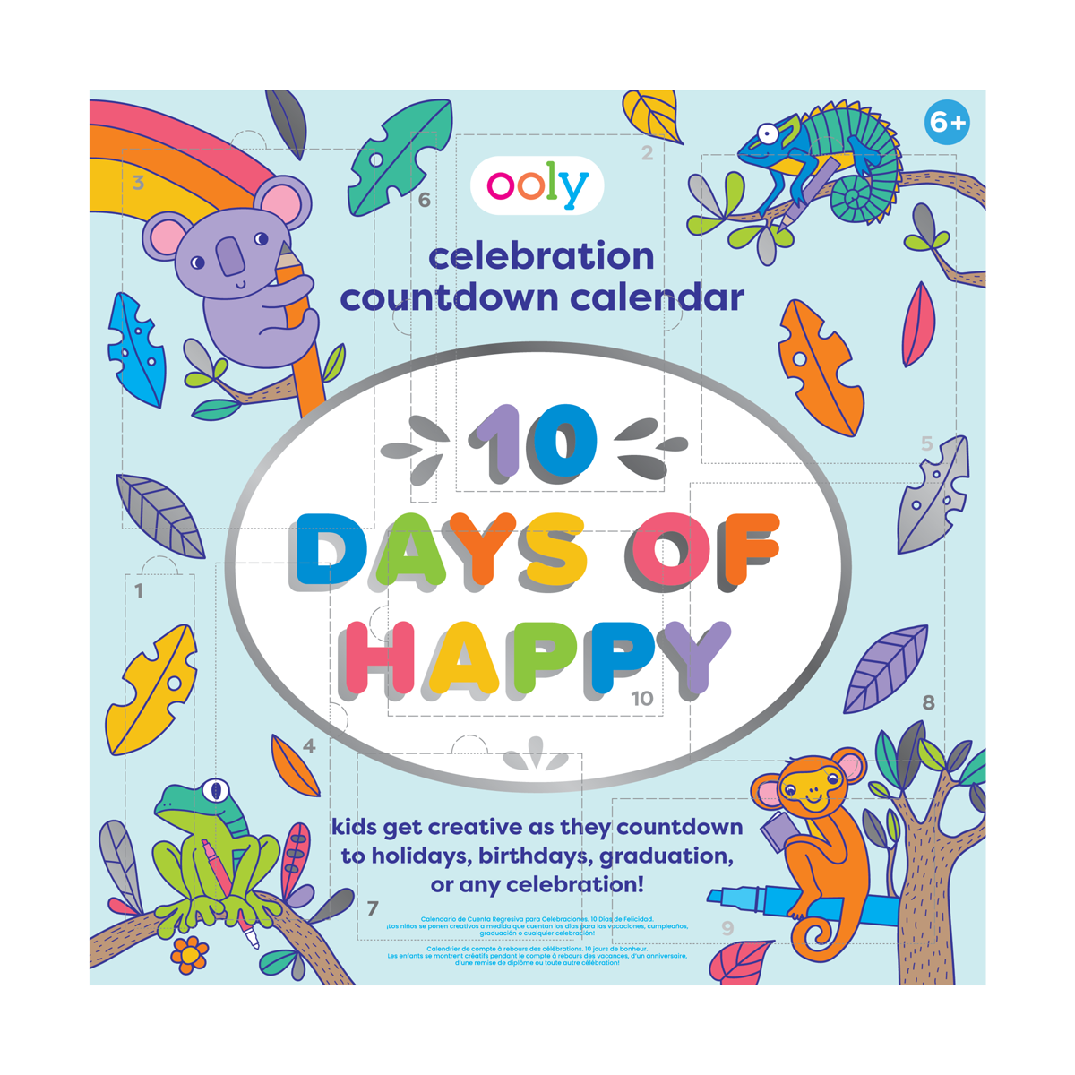 view of OOLY Countdown Celebration Calendar - Ten Days of Happy package