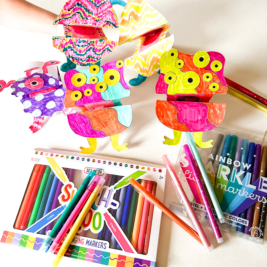 DIY Paper Monster Puppets
