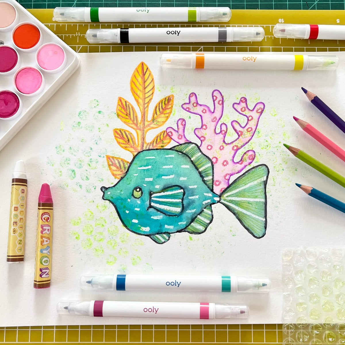 bubble drawing for kids