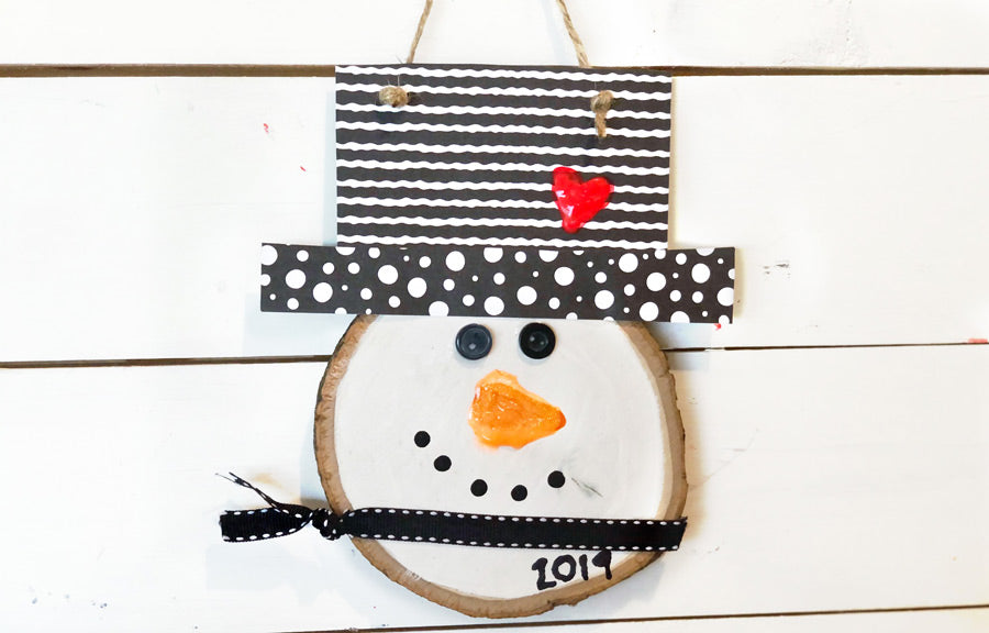 Festive DIY Holiday Snowman Ornament