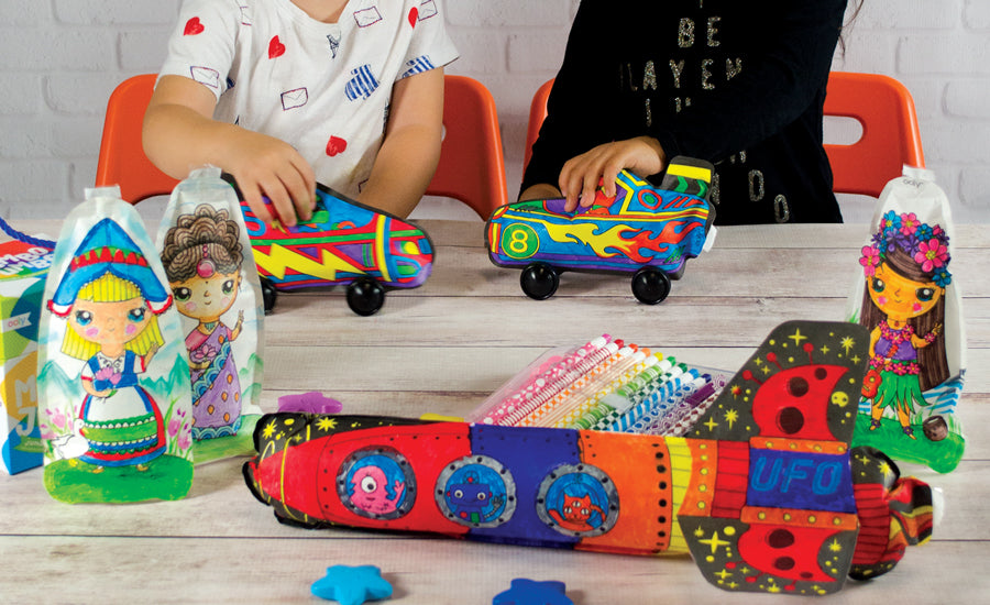 3D Colorables - Inflatable Paper Coloring Toys