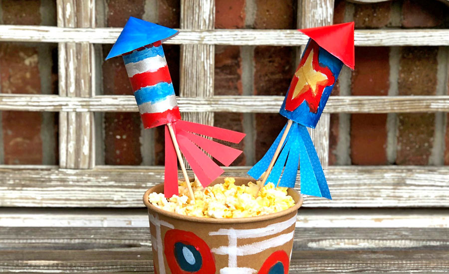 Make Fun Fireworks Decorations for a Powerful Blast-Off