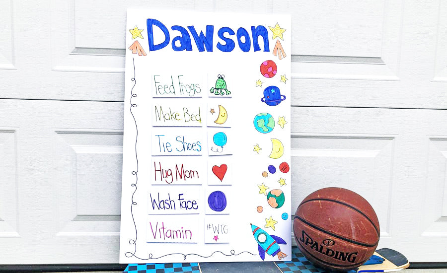 Kid Approved DIY Chore Chart