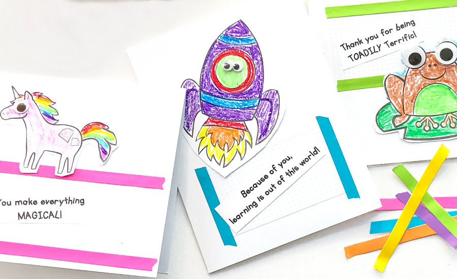 Kid Crafts - Easy Teacher Appreciation Notes