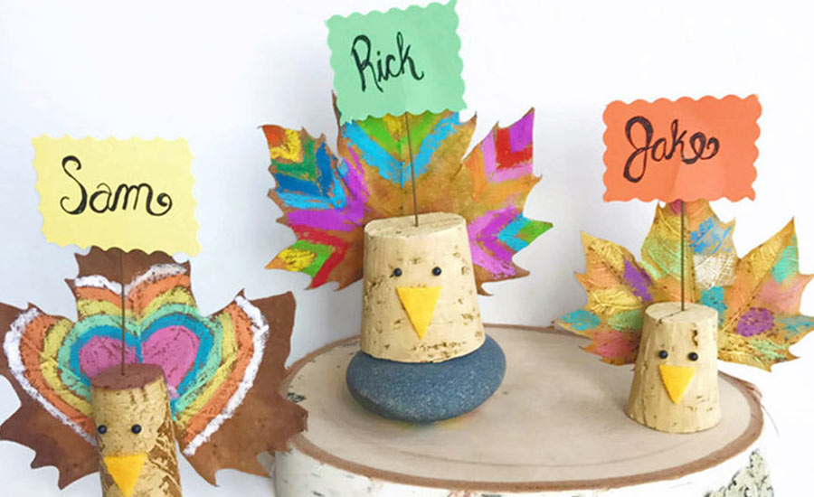 Thanksgiving Table decor Turkey name cards
