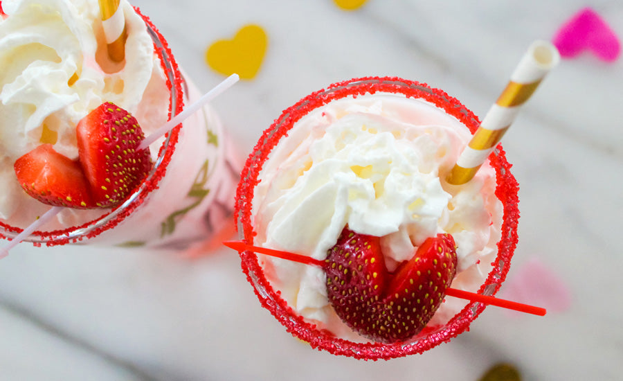 Valentine’s Day Strawberry Italian Sodas