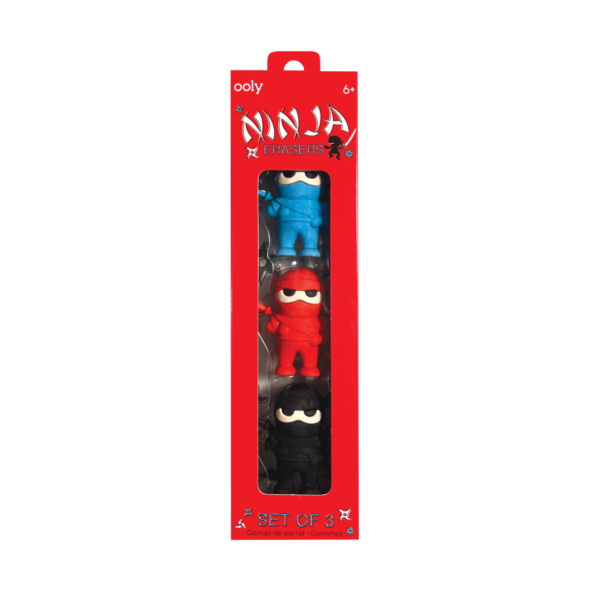 OOLY Ninja Erasers - package