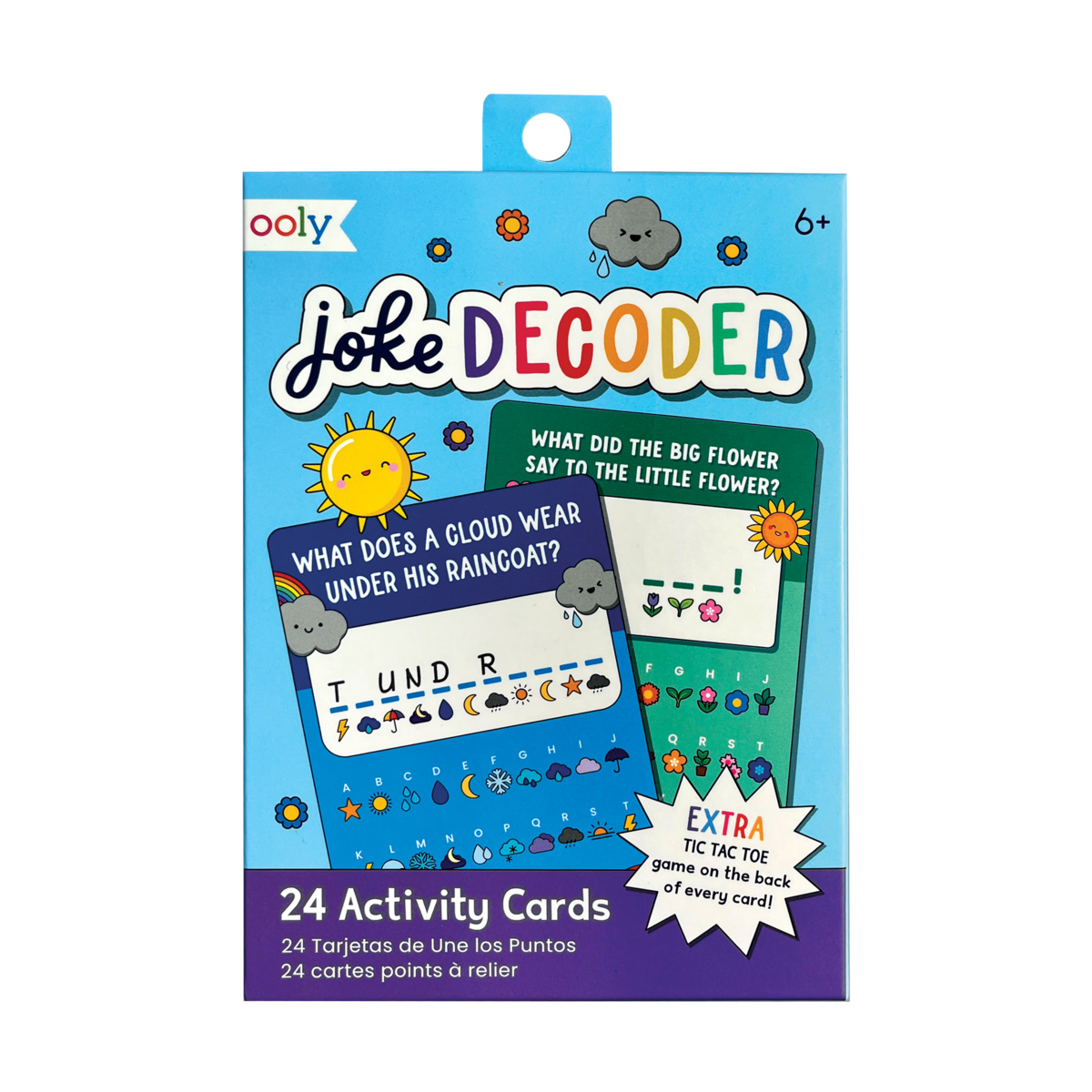 Joke Decoder Paper Games activity cart set front of packaging