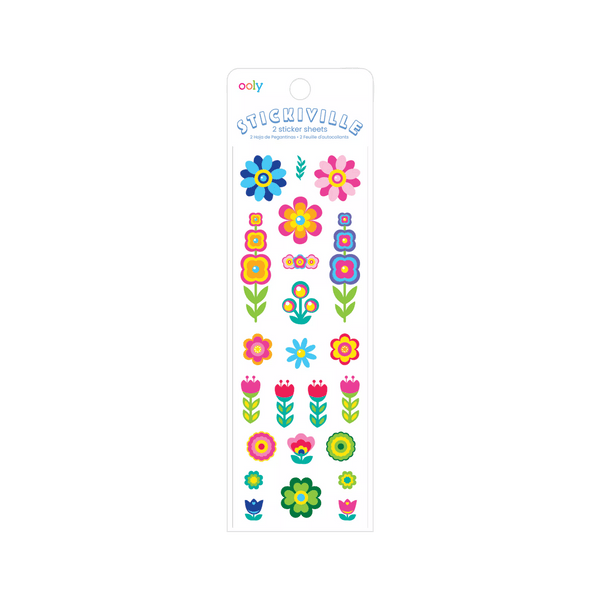 Stickiville Fun Flowers Stickers - OOLY