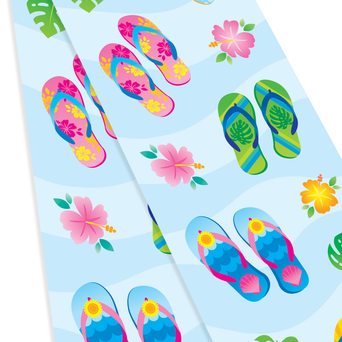 Stickiville Flip Flops sticker sheets close up