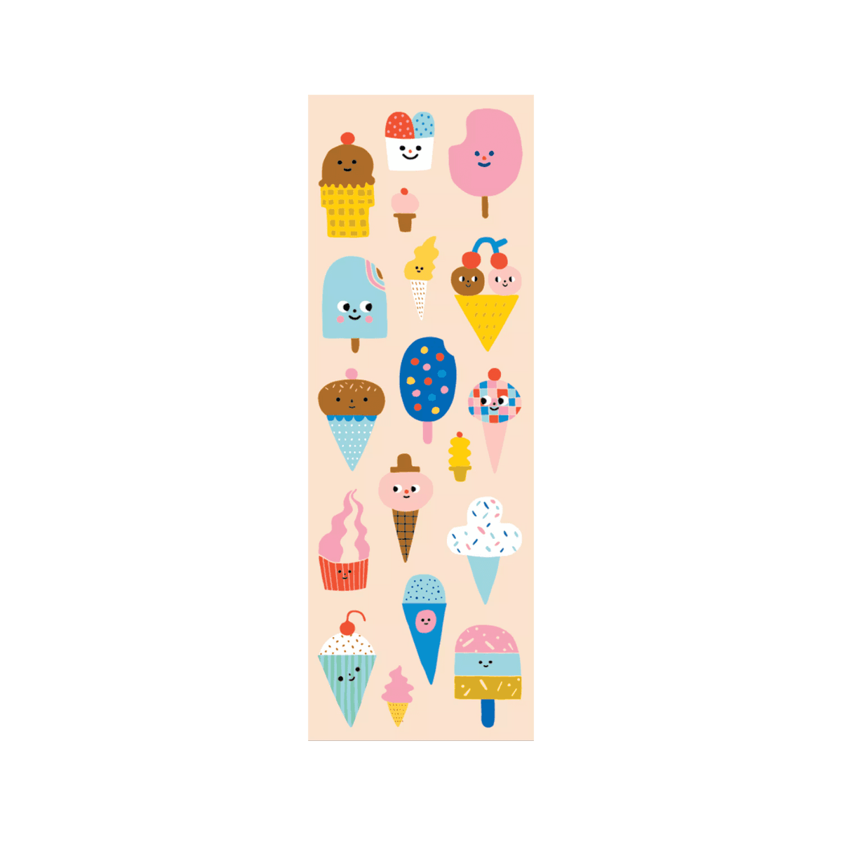 Stickiville Ice Cream sticker sheets out of packaging