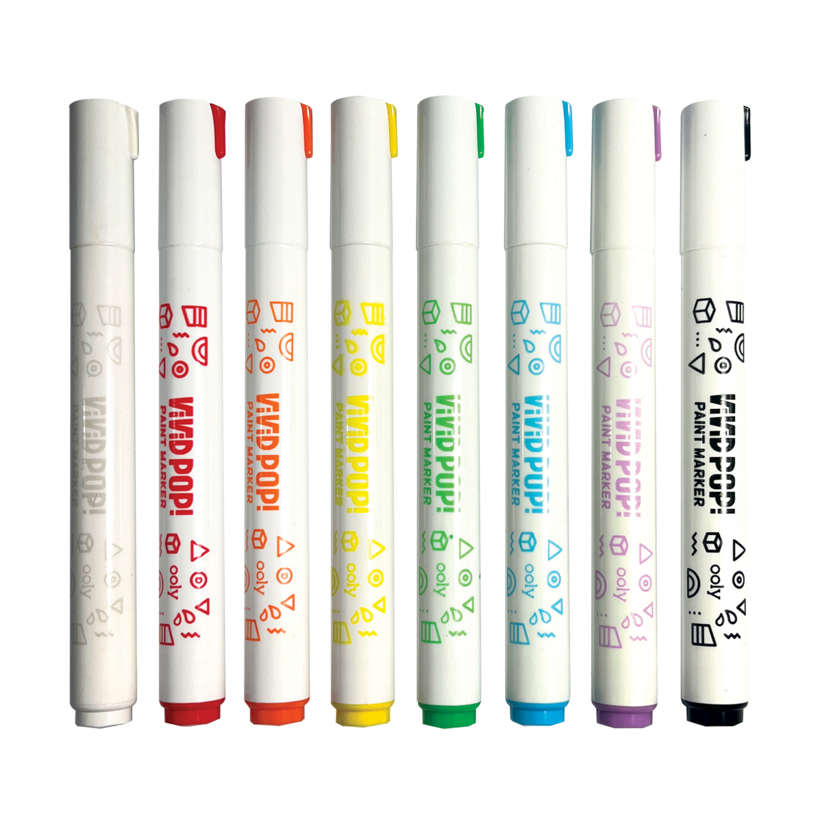 12 Colors Trendy Acrylic Temporary Tattoo Markers For All Ages