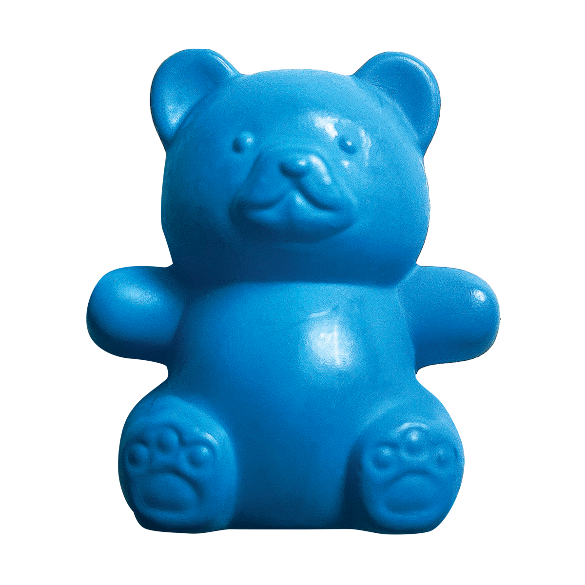 Blue Cuddly Cubs bear finger crayon