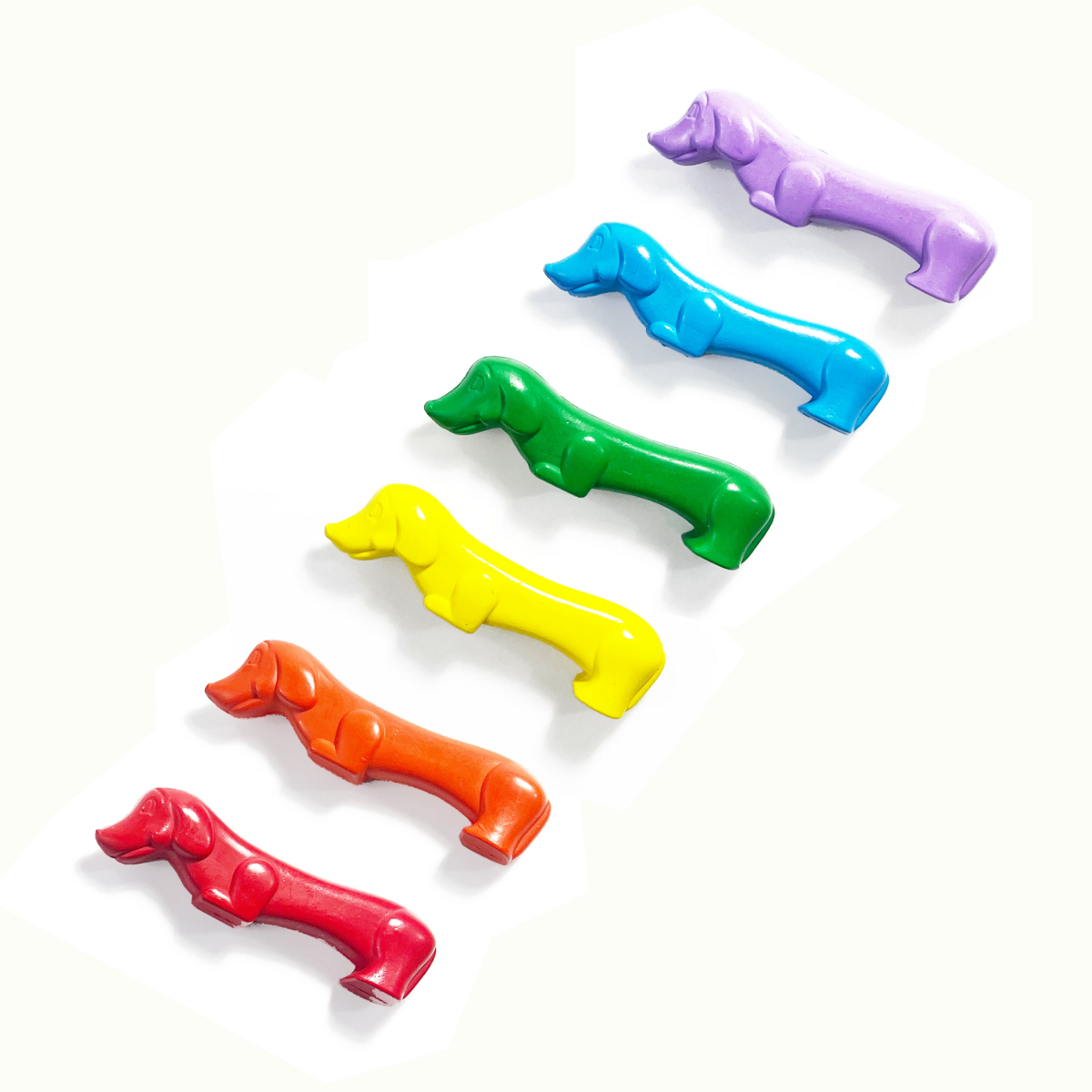 Six Pawsome Pups dog crayons