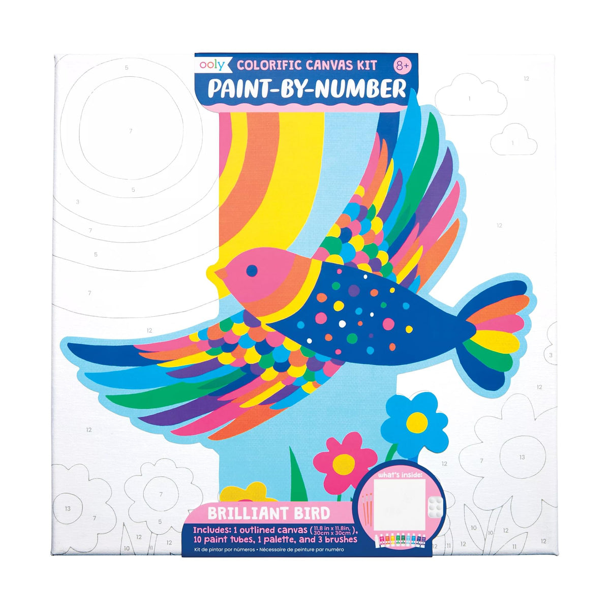 Animal Color Your Own Canvas Kit, 2pc