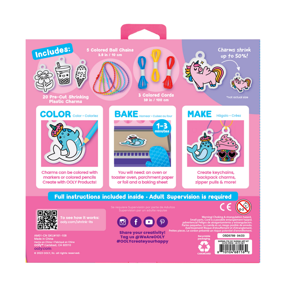Shrinkits! DIY Shrink Art Kit Cute Crew OOLY