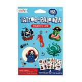 Tattoo Palooza Temporary Tattoos Mini Pack - Pirate's Life - 3 Sheets