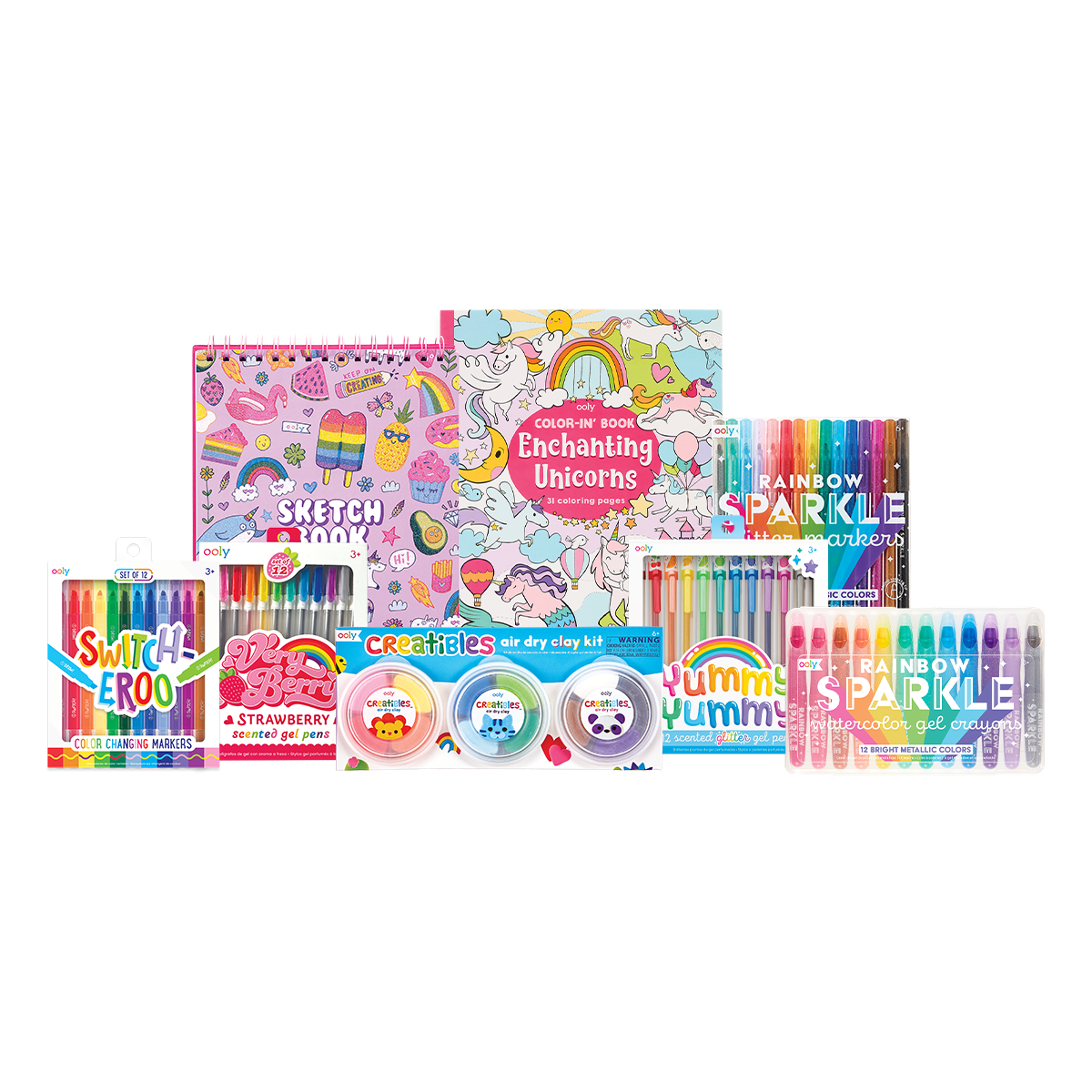 OOLY Rainbow Sparkle Glitter Markers – Little Crown Goods