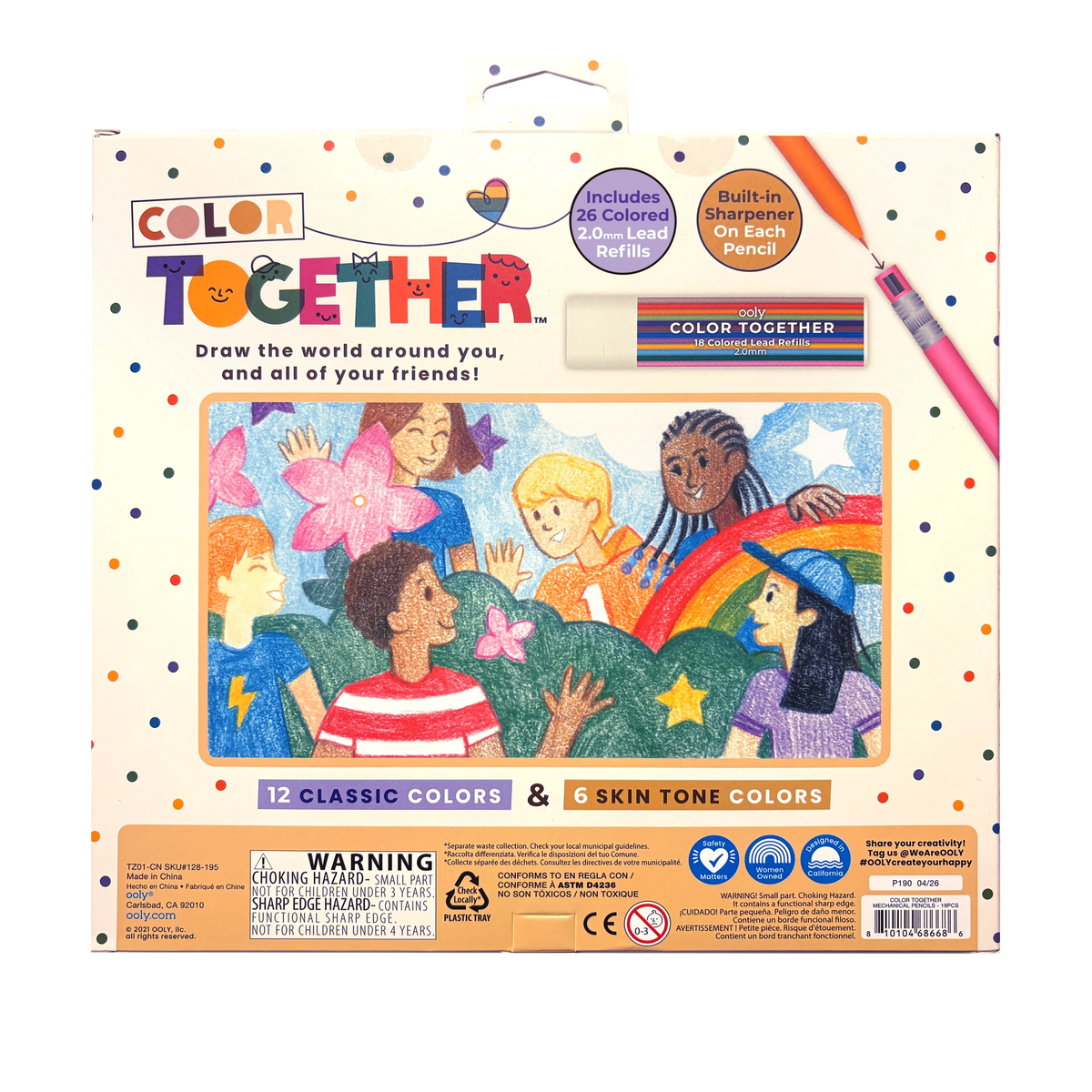 Color Together Mechanical Colored Pencils - Set of 18