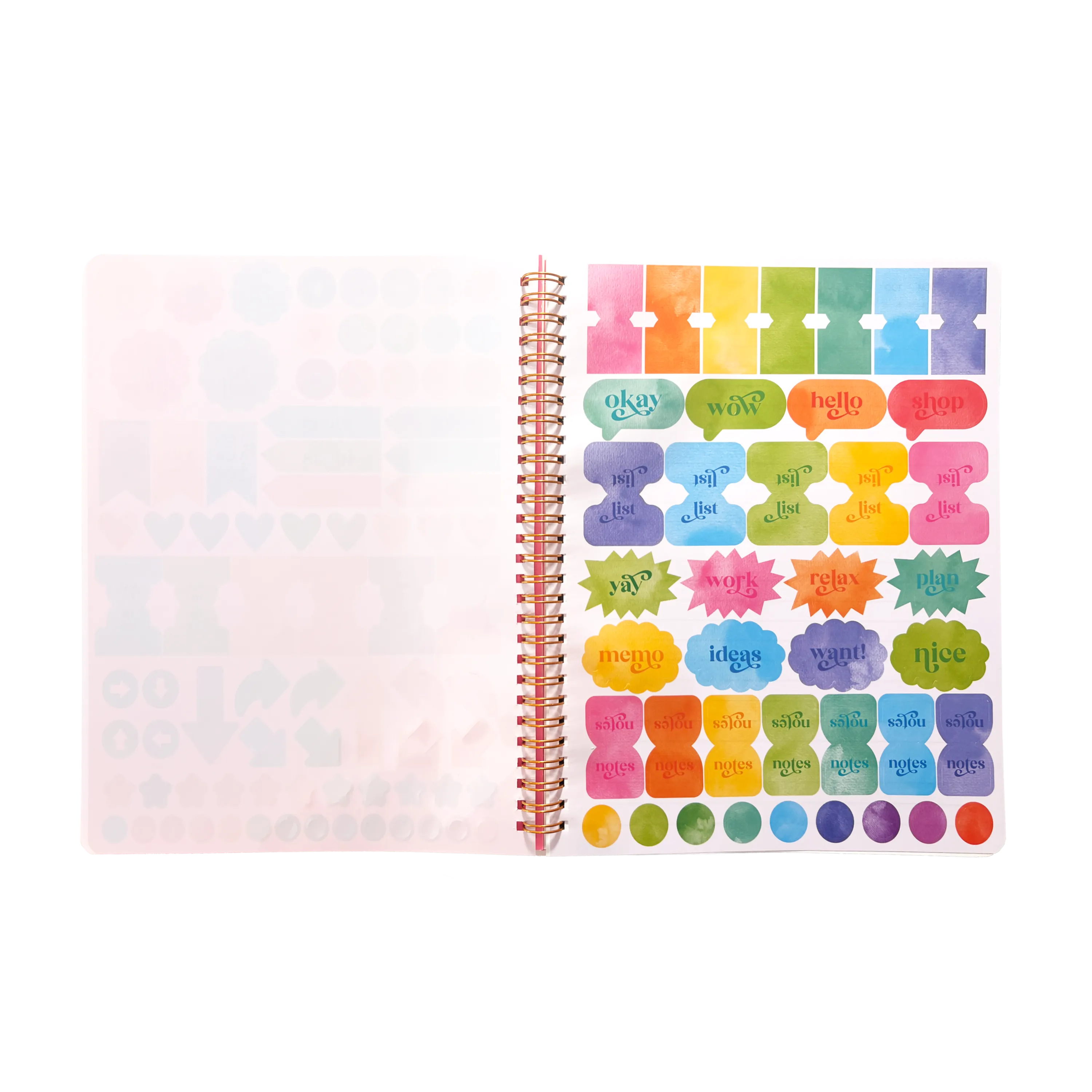 Artful Notes Reverse Coloring Notebook - Geoscape