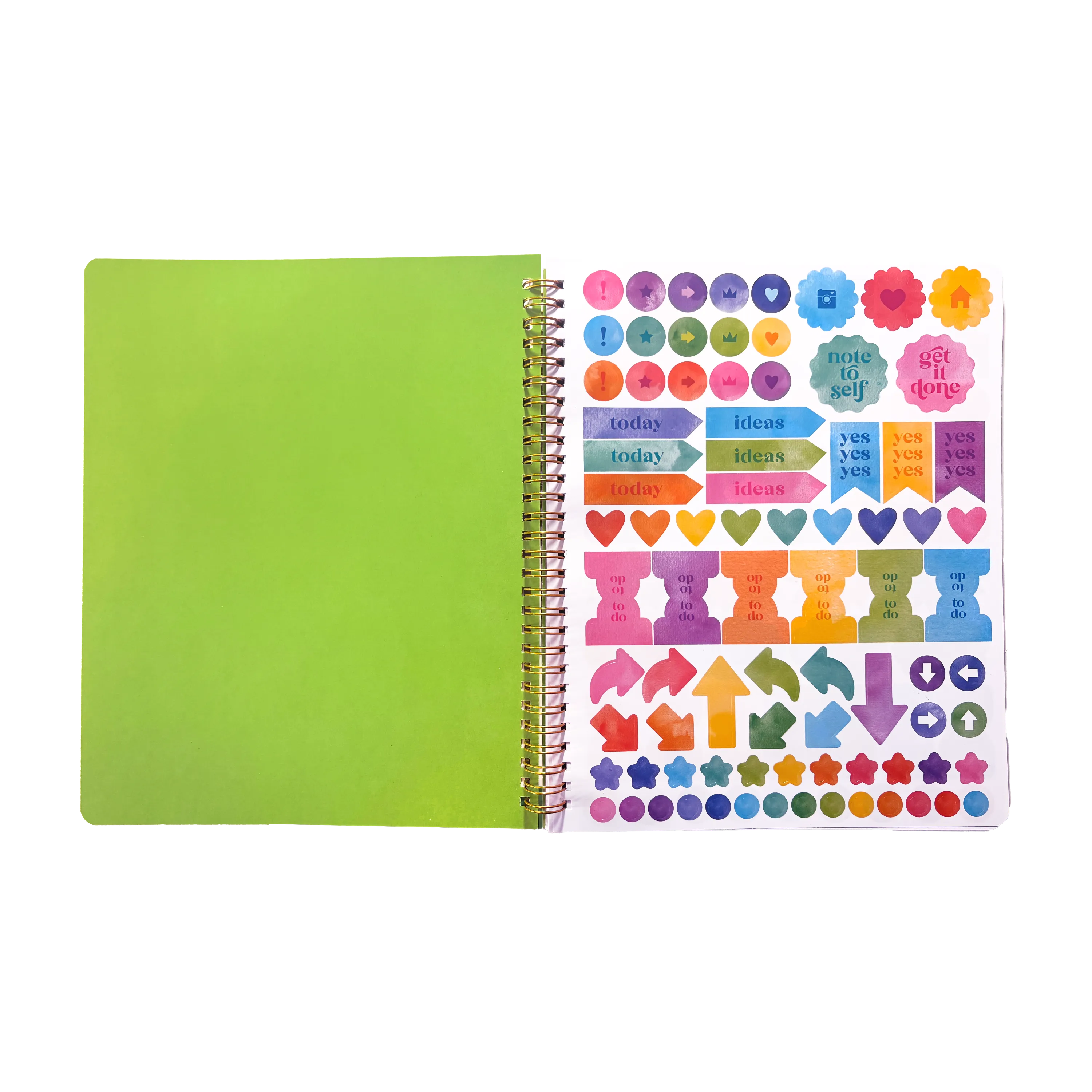Artful Notes Reverse Coloring Notebook - Wildscape