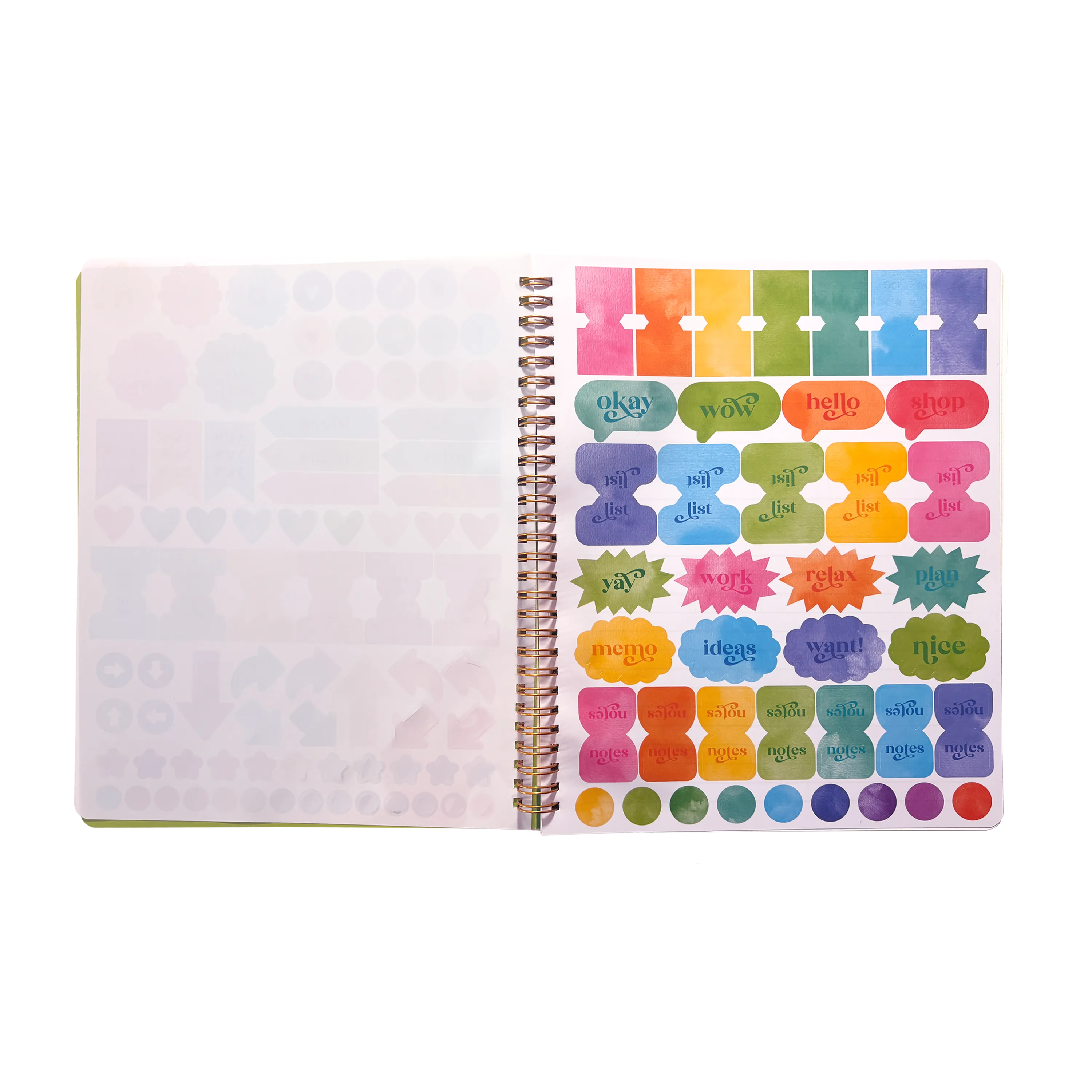 Artful Notes Reverse Coloring Notebook - Wildscape