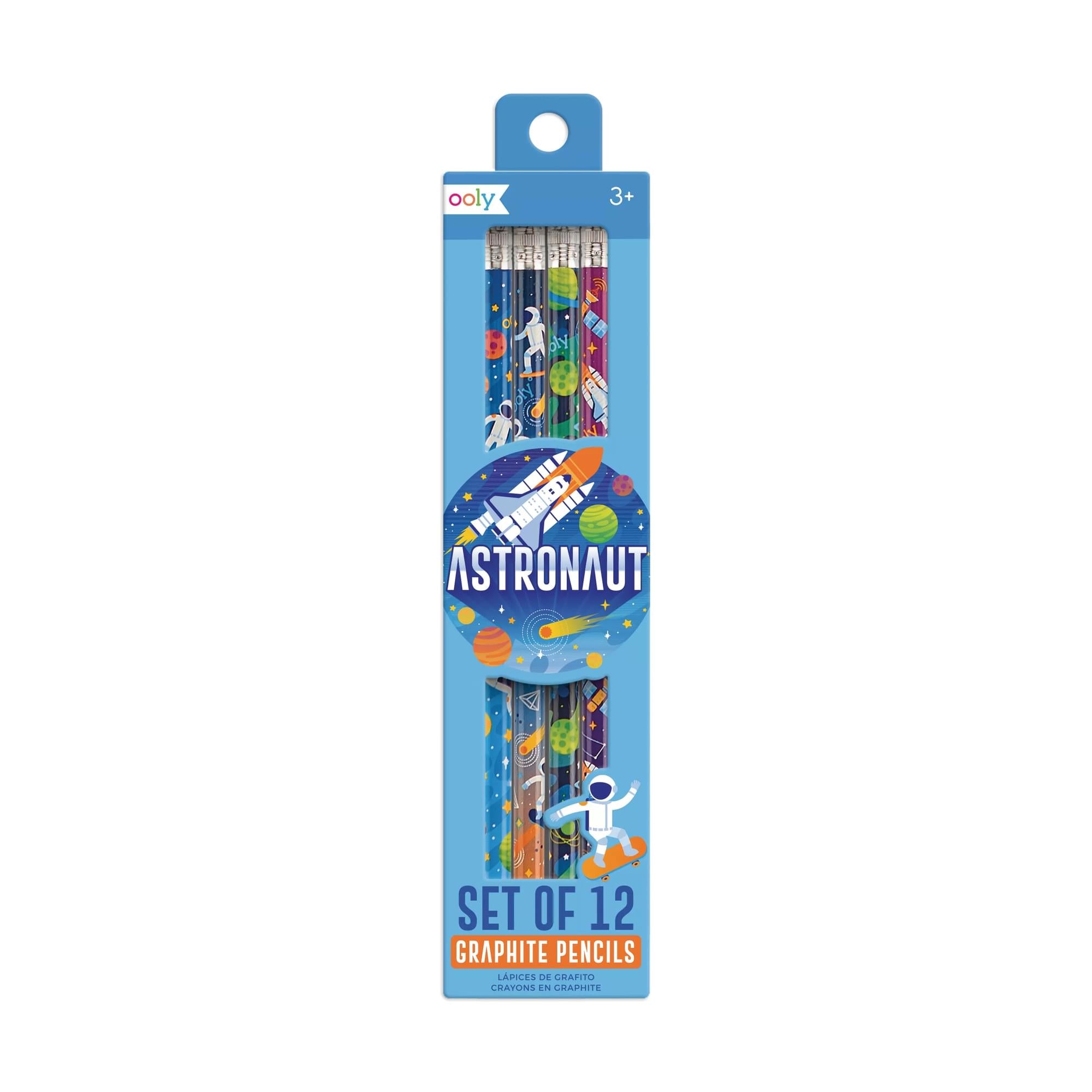 OOLY Astronaut Graphite Pencils in product packaging