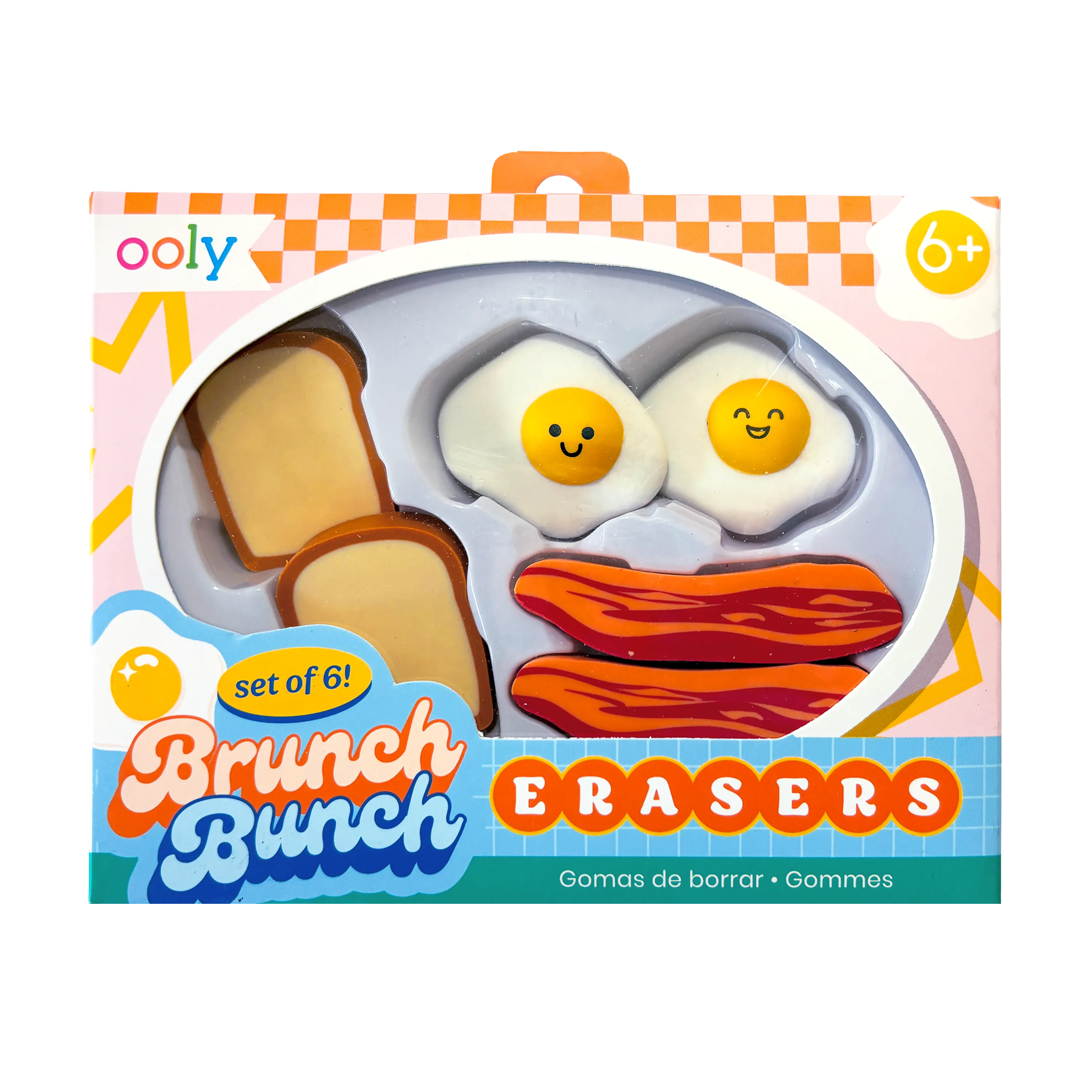 Brunch Bunch Erasers - Set of 6