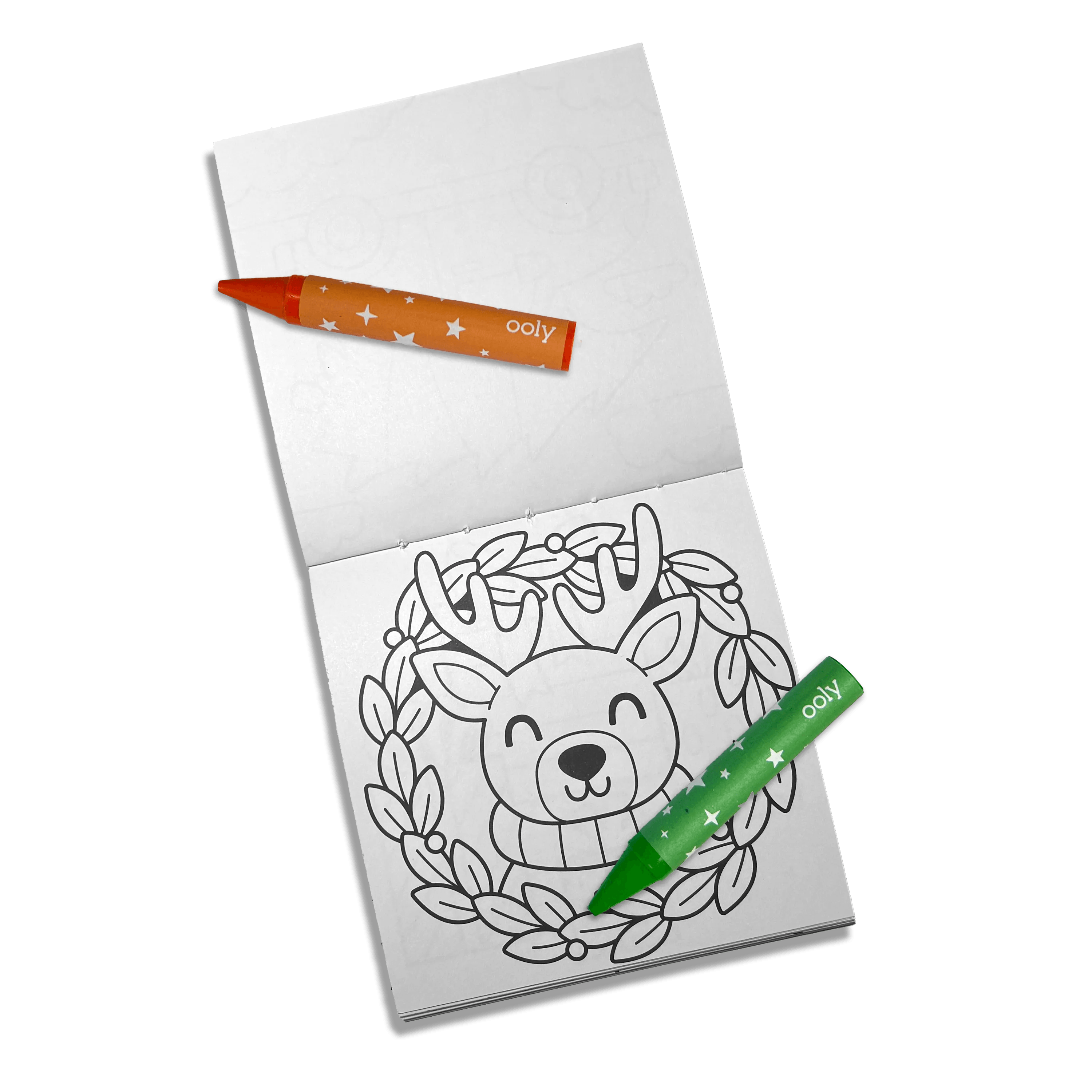 Carry-Along! Coloring Book and Crayon Set - Frosty Fun - Set of 9 Crayons