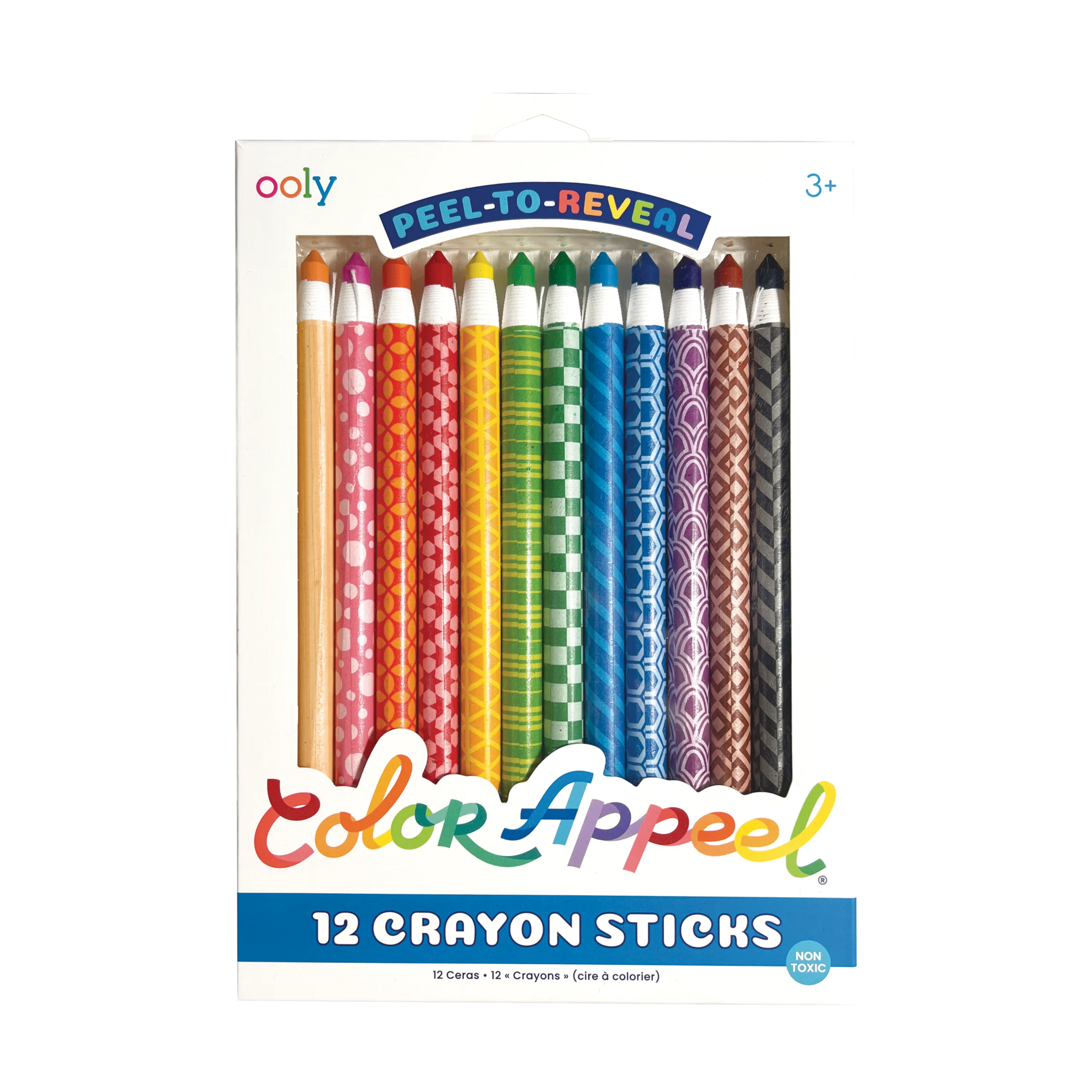 Color Appeel Crayon Sticks - Set of 12 packaging front