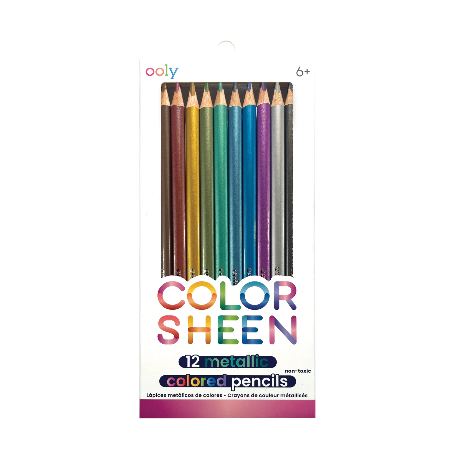 Color Sheen Metallic Colored Pencils - Set of 12 - OOLY