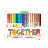 Front of packaging of OOLY Color Together double ended marker set