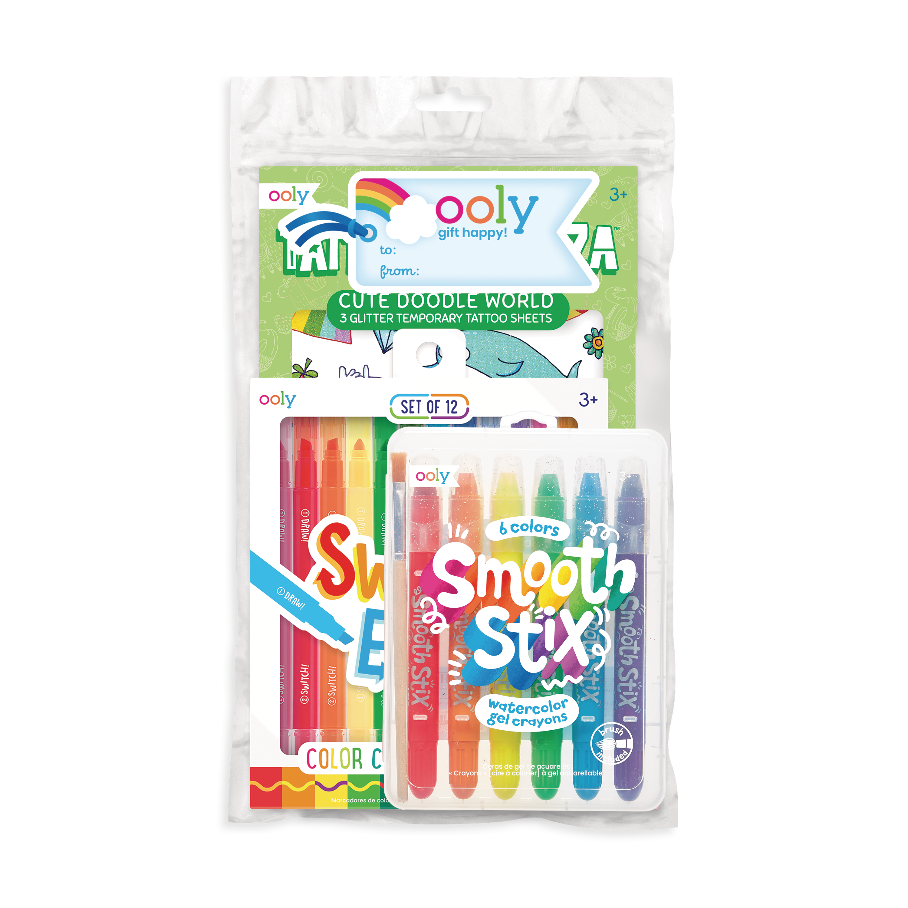 OOLY Colorful Worlds Works Happy Pack in gift pack