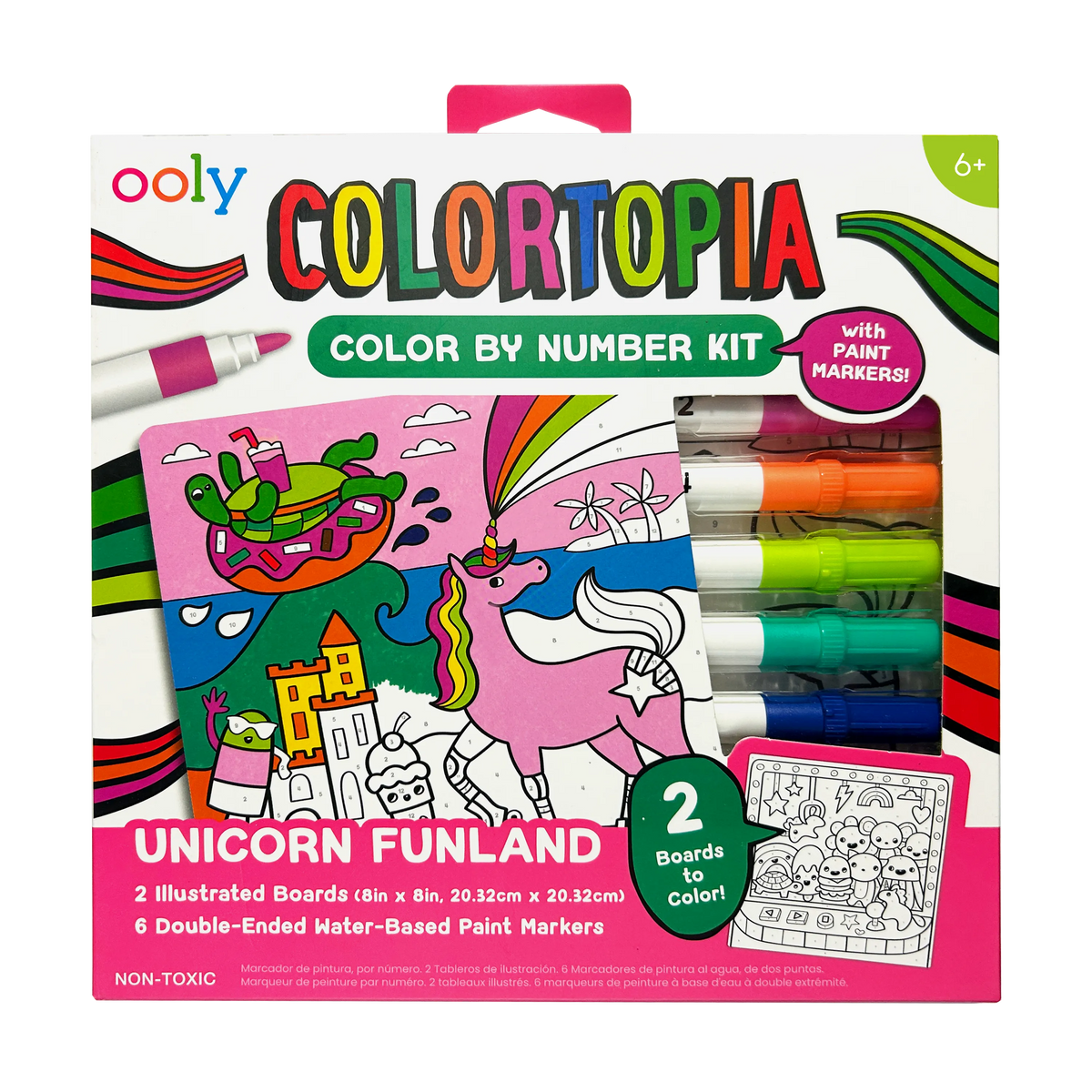 Colortopia Number Paint Marker Kit Unicorn Funland
