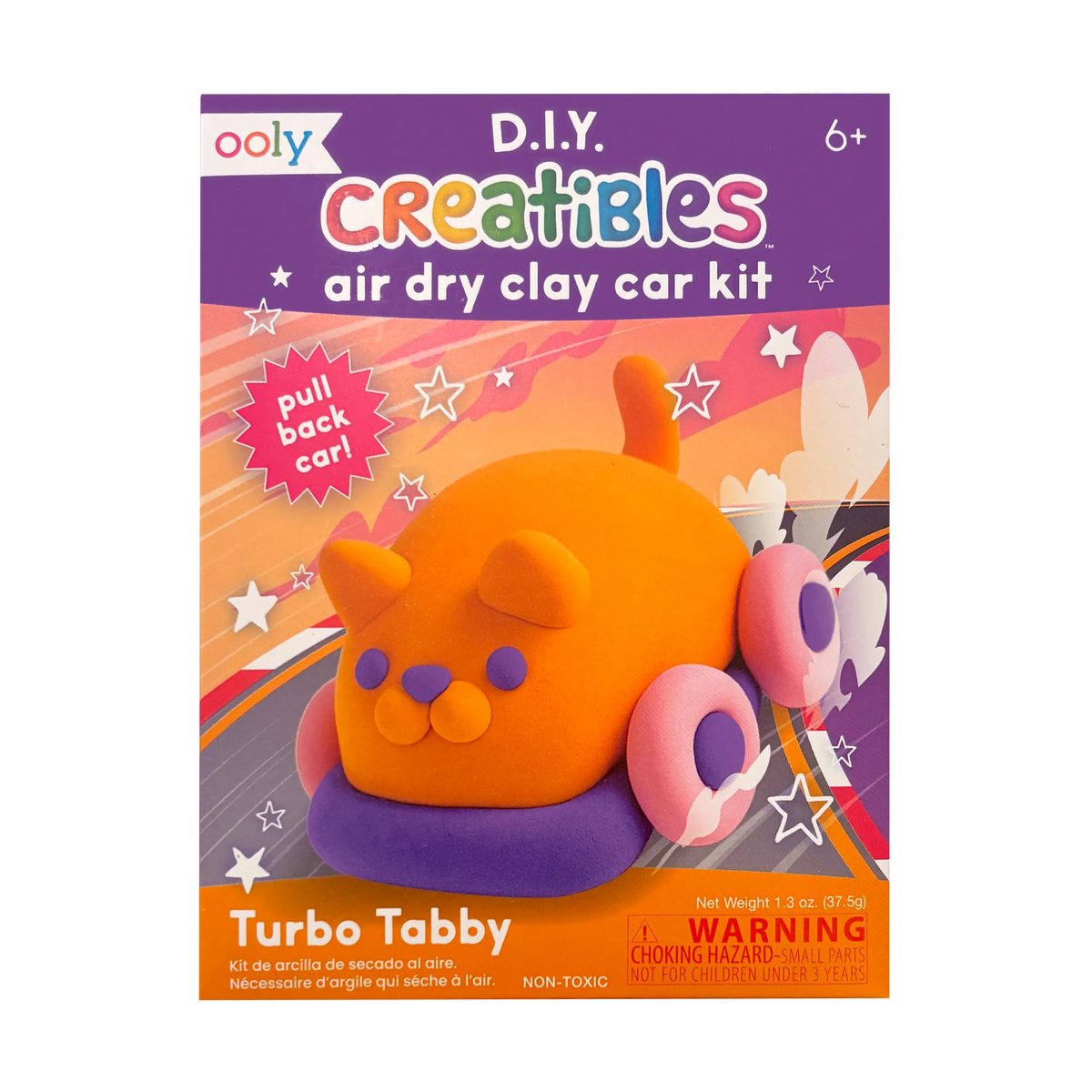 Creatibles Mini Air Dry Clay Car Kit - Turbo Tabby