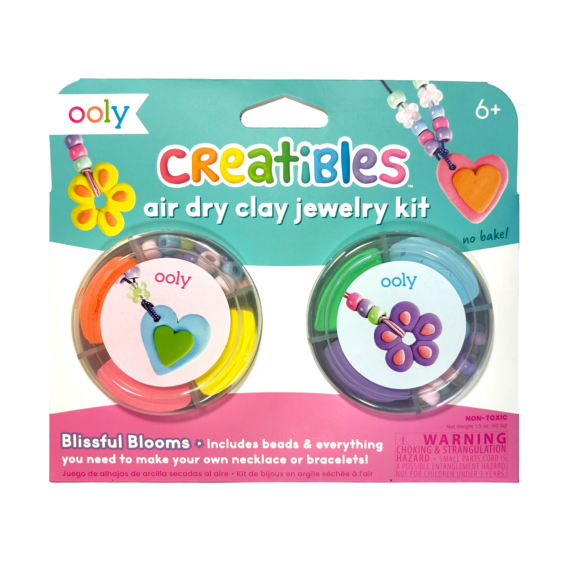 Creatibles Air Dry Clay Jewelry Kit - Blissful Blooms - OOLY