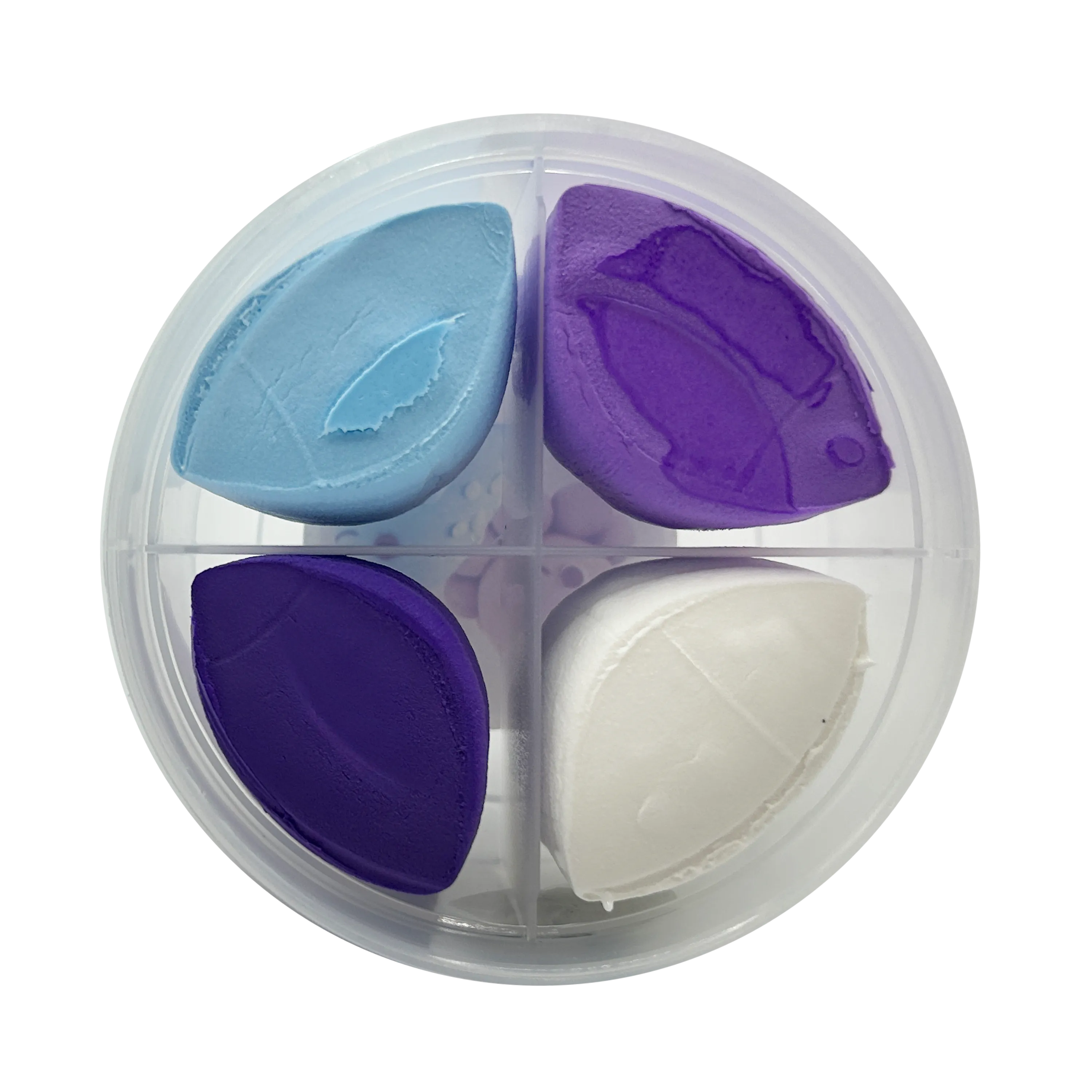 Open tub of OOLY Creatibles Mini Air Dry Clay Kit - Ocean BFFs