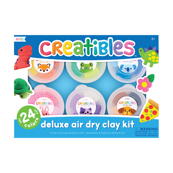 Creatibles Deluxe Air Dry Clay Kit - Set of 24 Colors - OOLY