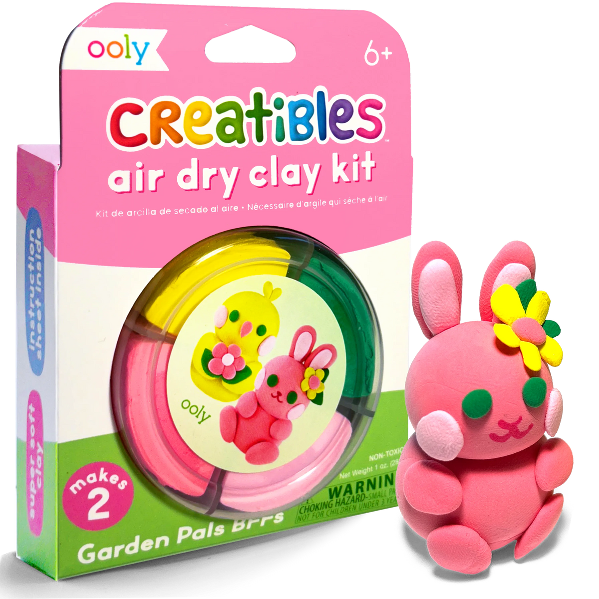 Creatibles Mini Air Dry Clay Kit - Garden Pals BFFs - OOLY