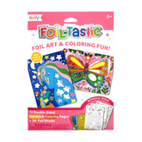 Foil-tastic Foil Art & Coloring Set - Whimsical World - 12 Pages 24 Foil Sheets