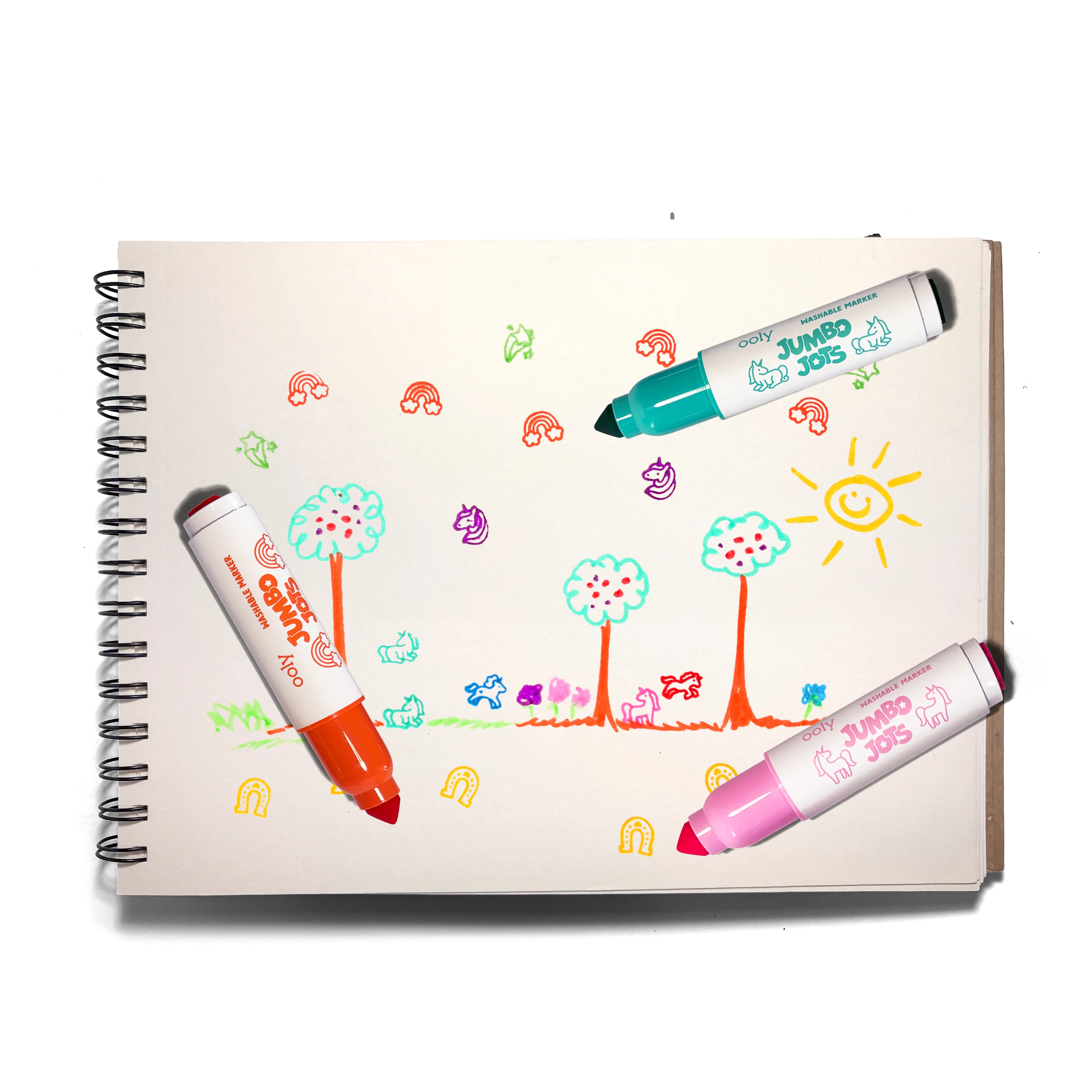 Jumbo Jots Dual Tip Stamp Markers - Unicorn - Set of 8