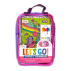 Front of carrying case of OOLY Unicorn Candy Town Let’s Go! Activity & Coloring Kit on a white background
