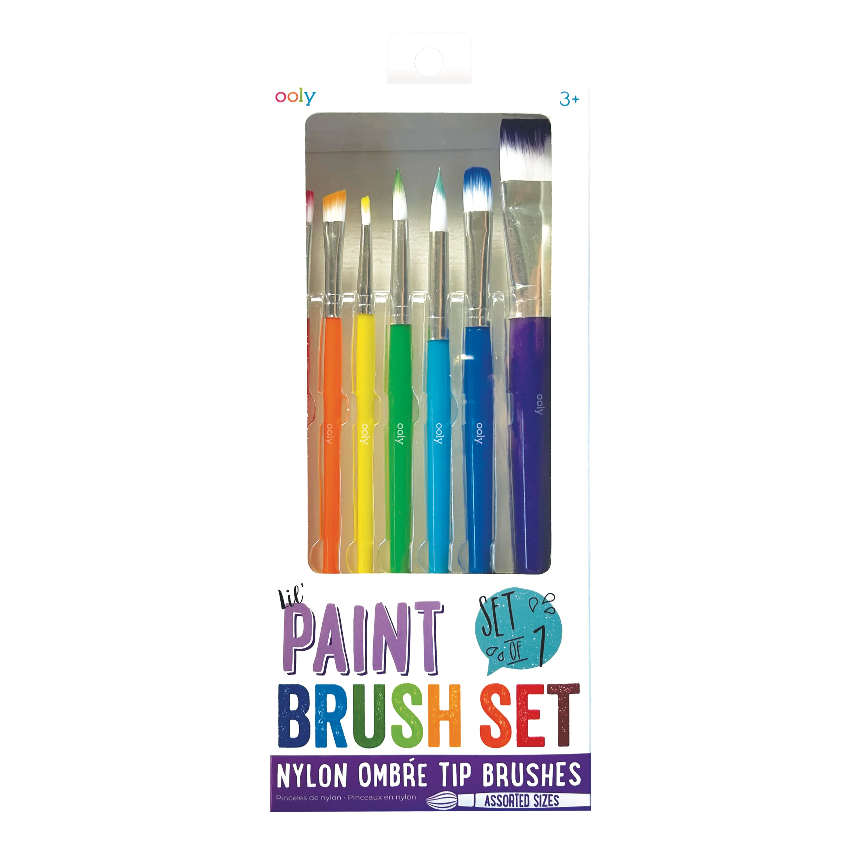 Front of packaging of OOLY Lil Paint Brush Set