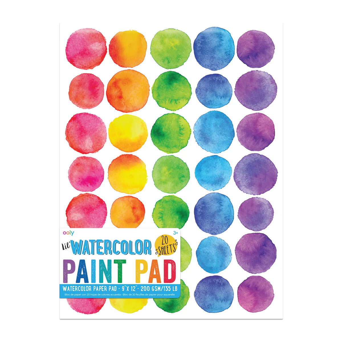 Lil Watercolor Paint Pad 20 Sheets
