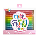 Make No Mistake! Sparkle Glittery Erasable Markers - Set of 12