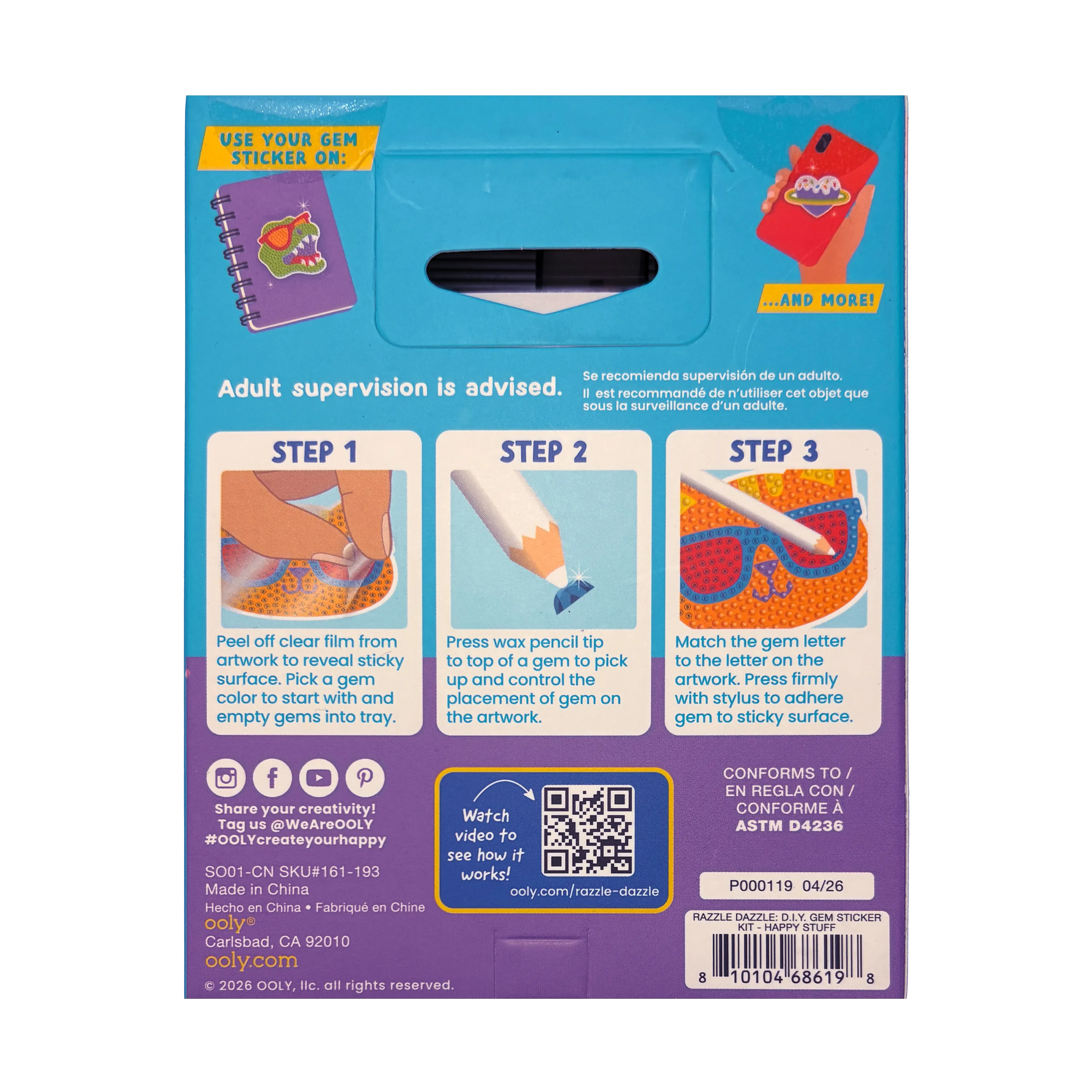 Razzle Dazzle DIY Gem Sticker Kit - Happy Stuff