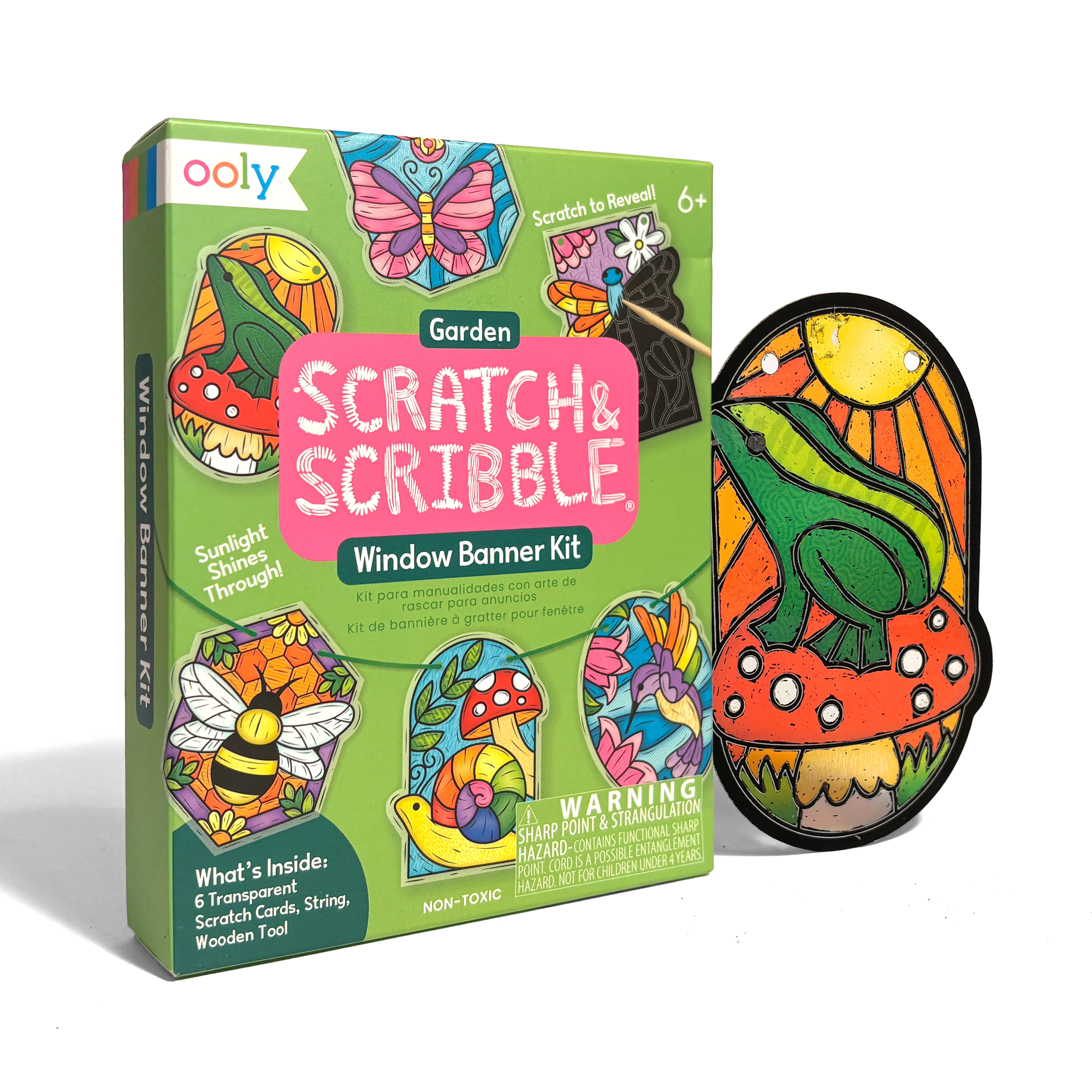 Scratch & Scribble Window Banner Kit - Garden