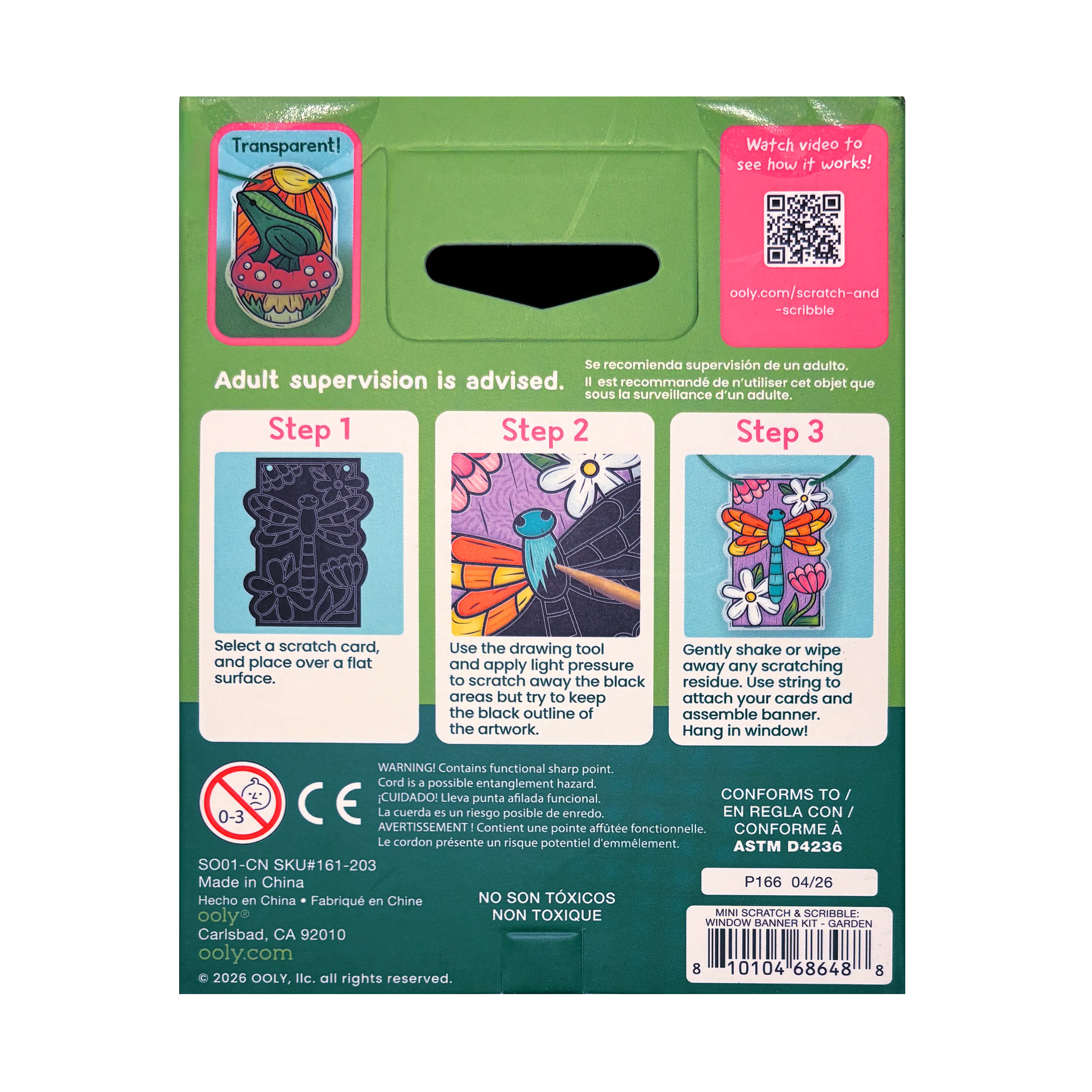 Scratch & Scribble Window Banner Kit - Garden